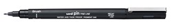 Fineliner Uni-ball Pin brush fijn zwart