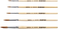 Penseel Qrea synthetisch haar set à 5 breedtes-3