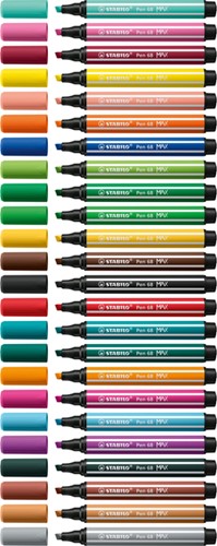 Viltstift STABILO Pen 68/44 Max geel-3