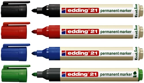 Viltstift edding 21 EcoLine rond groen 1.5-3mm-2