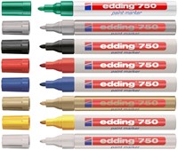 Paintmarker edding 750 op oliebasis 2-4mm wit-3