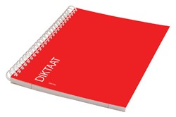 Schrift Qbasic dictaat A5 spiraal lijn 160blz 70gr rood