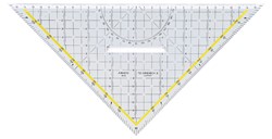 Geodriehoek Aristo 1648/2 325mm met greep transparant