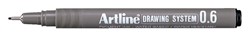 Fineliner Artline technisch 0.6mm zwart