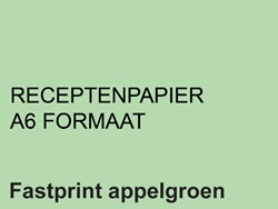 Receptpapier Fastprint A6 80gr appelgroen 2000 vel