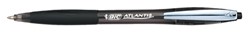 Balpen Bic Atlantis soft metalen clip clic medium zwart