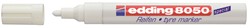 Viltstift edding 8050 banden rond 2-4mm wit
