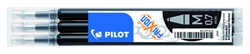 Rollerpenvulling PILOT friXion medium zwart set à 3 stuks / BR.